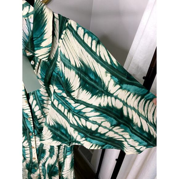 Ulla Johnson Silhouette Silk Dress in Acacia size 6 - Picture 5 of 7